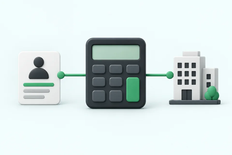 Calculator între profilul unui angajat și clădirea unei companii